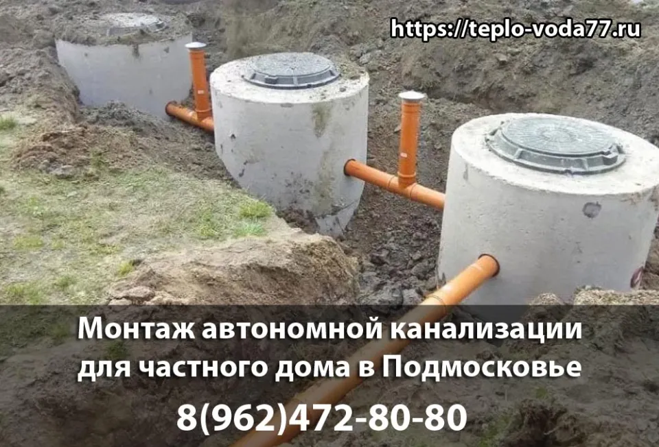 Монтаж автономной канализации в Мытищах под ключ быстро и недорого